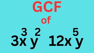 How to find the GCF of Monomials with Variables and Exponents [upl. by Millburn]