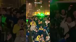 Maccabi Tel Aviv Fans Sing Racist Songs In Amsterdam [upl. by Ellednahc]