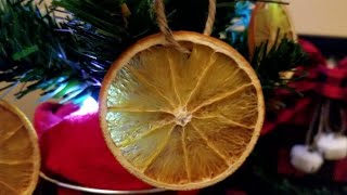 How to Dry Orange Slices  Dried Orange Slice Ornaments  Oven Method [upl. by Lobell383]