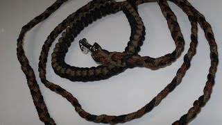 Paracord Hundeleine selber machen  Paracord Flechten Anleitung in Deutsch auch als Blog [upl. by Susi]