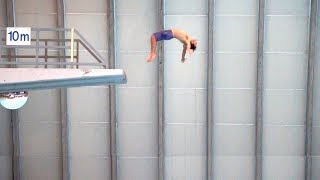 How to do Big Backflips off the 10M [upl. by Alfons]