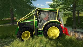 Foresting in UTH 22 FT John Deere 5m Forest Edition [upl. by Ninazan55]