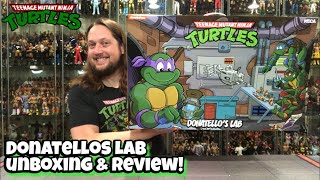 Donatellos Lab NECA Teenage Mutant Ninja Turtles Unboxing amp Review [upl. by Yadseut]