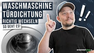 Türdichtung Waschmaschine wechseln  so geht es [upl. by Preuss]