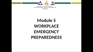 Module 5 of 6  DOLE OSH Mandatory Safety Seminar for Workers [upl. by Pearle]