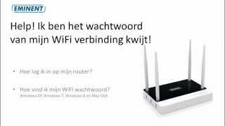 Wachtwoord van WiFi verbinding kwijt  vergeten Wat nu [upl. by Ynnelg]