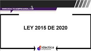 Ley 2015 de 2020 Historia clínica electrónica [upl. by Marucci43]