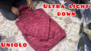 Uniqlo ultra light down jacket folding tips [upl. by Ferde]