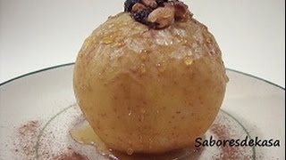 Manzanas al horno con frutos secos [upl. by Fidela]