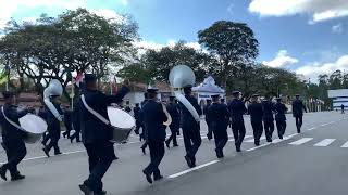 AVIAÃ‡ÃƒO EMBARCADA  DESFILE ALUSIVO AO 150 ANOS DO PAI DA AVIAÃ‡ÃƒO  SANTOS DUMONT BANDA DA EEAR [upl. by Drue698]