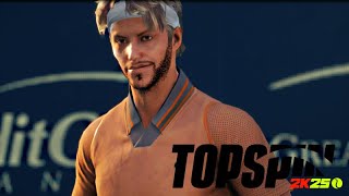 TOPSPIN 2K25  MY CAREER 10 ITA  STELLA NASCENTE [upl. by Arnie871]