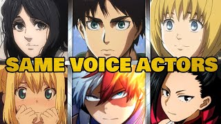 Shingeki no Kyojin The Final Season All Characters Japanese Dub Voice Actors Same Anime Characters [upl. by Cynera]