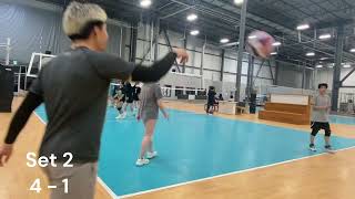 Sunday Fall League Volleyball Game 14 Kneecappers vs Me Hoy Minoy [upl. by Goldston]