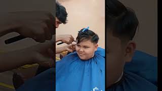 Cute boy clean cut 😉 barbershop hairstyle barber [upl. by Hctub]