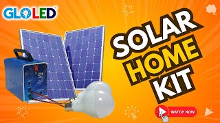 quotTransform Your Home with GLOLED Solar Home Kit Clean Energy Made Easyquot [upl. by Etnoid]