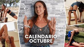 Calendario gratuito de Flexibilidad  OCTUBRE  Arcos y Extensiones [upl. by Peg396]