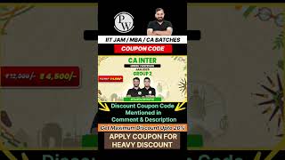 PW CA Intermediate Coupon Code  CA Inter Udesh Fastrack Jan 2025 Batch  PW CA Coupon Code cainter [upl. by Hindu]