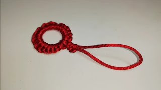 Super Easy Paracord Lanyard Keychain  How to make a Paracord Key Chain DIY Tutorial  shorts [upl. by Annai737]