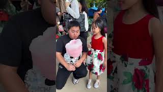 Cotton candy prank on dad 😱🤣👧🏻❤️🥰✅🌈🚀 [upl. by Rep336]