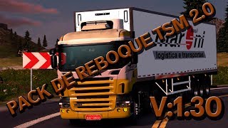 PACK DE REBOQUE BRASILEIRO PARA ETS 2  VERSÃO 20 [upl. by Lymann]