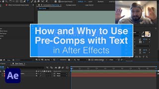 Why Use PreComps with Text in After Effects [upl. by Onida110]