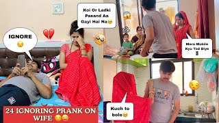 Ignoring Prank On Wife 24 Hours😒  prank gone Extremely wrong  ​⁠SakshiBabaOfficialvlog [upl. by Lareine731]