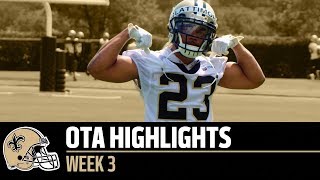 Saints OTA Week 3 Highlights  2018 OTAs [upl. by Anen]