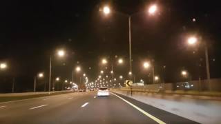 Night Drive on Bangkok Chonburi Motorway [upl. by Honeywell334]