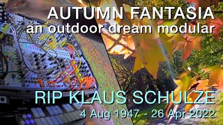 RIP Klaus Schulze  A Tribute Retro nature modular AUTUMN FANTASIA eurorack impro bloom fxaidxl [upl. by Reivaxe]