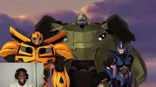 THERES A NEW CON  Transformers Prime  S01 E08 REACTION [upl. by Assilram]