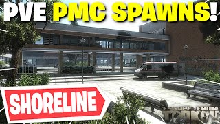 Escape From Tarkov PVE  All PMC Spawn Locations On Shoreline [upl. by Nivaj]