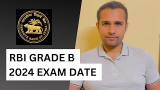 RBI Grade B Exam date 2024 UPDATE [upl. by Enniotna]