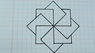 Simple geometric design 😎😍  Geometric pattern  Easy geometric art [upl. by Asiret838]