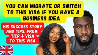 Migrate to the UK by just having an innovative business idea  startup visa  his success story [upl. by Hagar25]