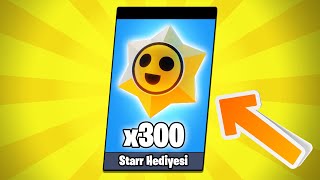 300 Tane BEDAVA Starr HEDİYESİ  Brawl Stars [upl. by Anglim129]