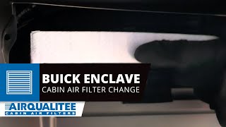 Buick Enclave Cabin Air Filter Replacement  2018 2019 2020 2021 2022  AQ1223c [upl. by Primo85]