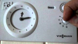 Viessmann UTARF room stat operating instructions [upl. by Ainoloppa991]