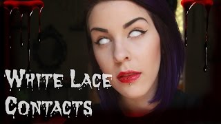 WHITE LACE CONTACTS  VLOGTOBER [upl. by Tillio]