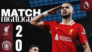 Highlights Gakpo amp Salah goals in City win  Liverpool vs Man City 20 [upl. by Alikat]