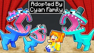 Adopted by the CYAN FAMILY in Minecraft [upl. by Elleraj]