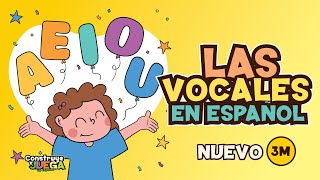 Conoce las Vocales EN ESPAÑOL para niños  Vowels in spanish for kids [upl. by Nnuahs]