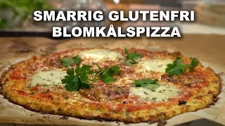 Smarrig glutenfri blomkålspizza [upl. by Ailes]