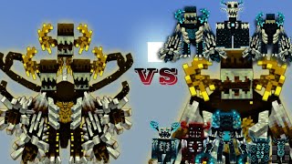 OverLorden Warden Plus vs Warden Plus All Wardens  Minecraft Bedrock  Mob Battle [upl. by Ialokin]