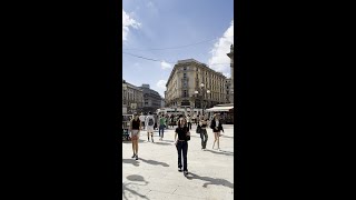 2024 Walking at Piazza Cordusio Milano 米蘭的街道 [upl. by Eeluj336]