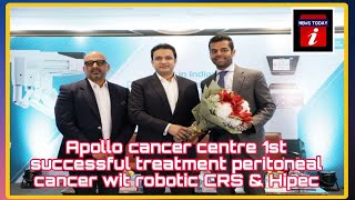 Apollo cancer centre 1st successfull treatment peritoneal cancer with robotic crs amp Hipec [upl. by Genet]