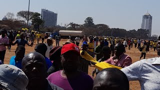 Nelson Chamisa CCC Cross Over Rally At Freedom Square [upl. by Auahsoj]