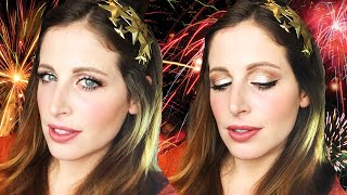 TUTORIAL TRUCCO CAPODANNO FACILE ECONOMICO SCINTILLANTE ESSENCE [upl. by Yhtomit]