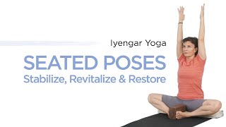 Iyengar Yoga Seated Poses Stabilize Revitalize amp Restore [upl. by Mela983]