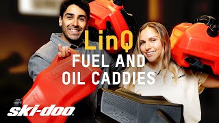 Product Series Deep Dive into LinQ Fuel amp Oil Caddies  SkiDoo [upl. by Akinas]