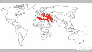 Osmanlı İmparatorluğu kuruluştanYıkılışa 12991922 Hızlandırılmış Harita [upl. by Hafital]